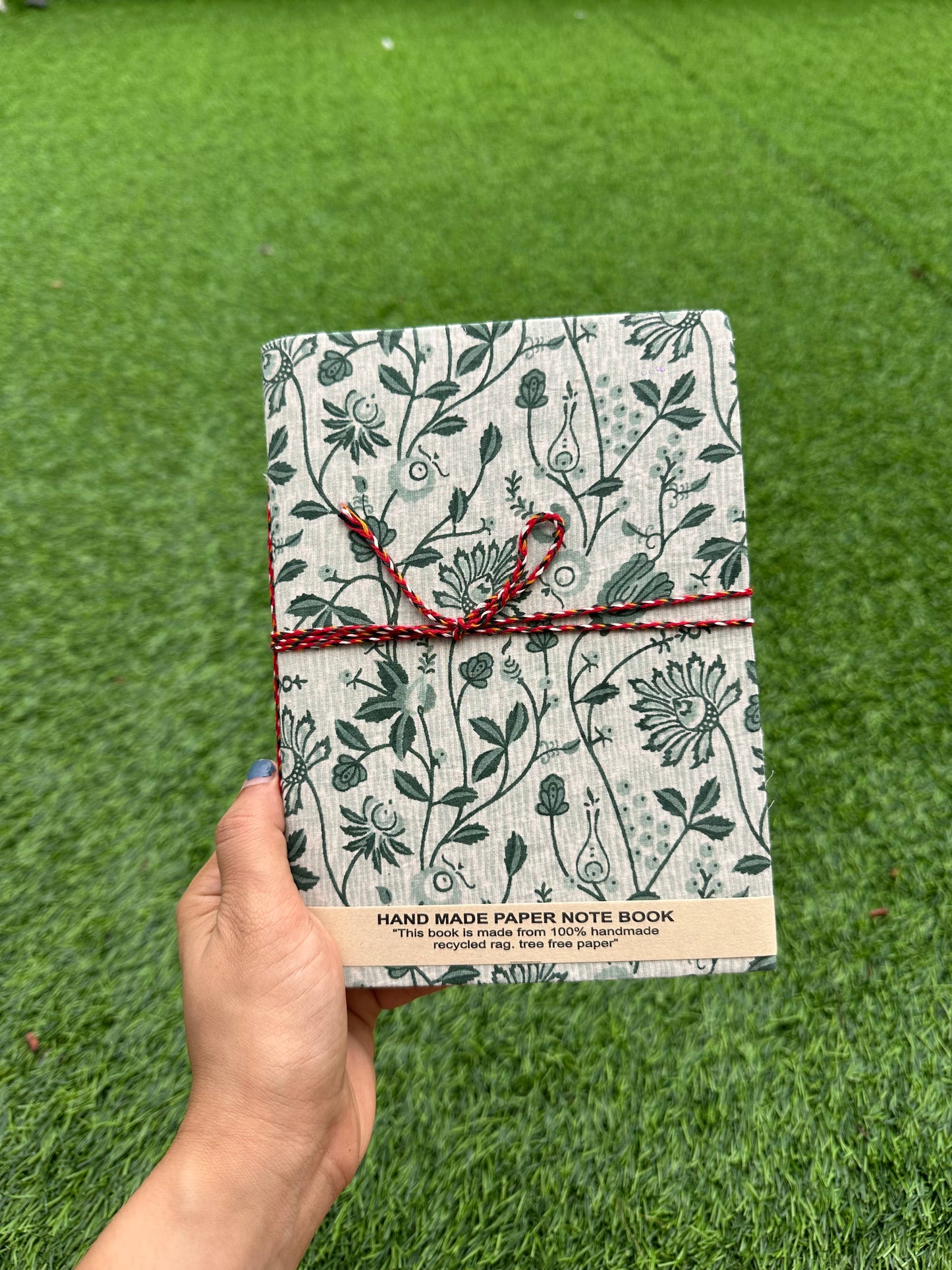 Upcycled Fabric Diary 8" x 6"