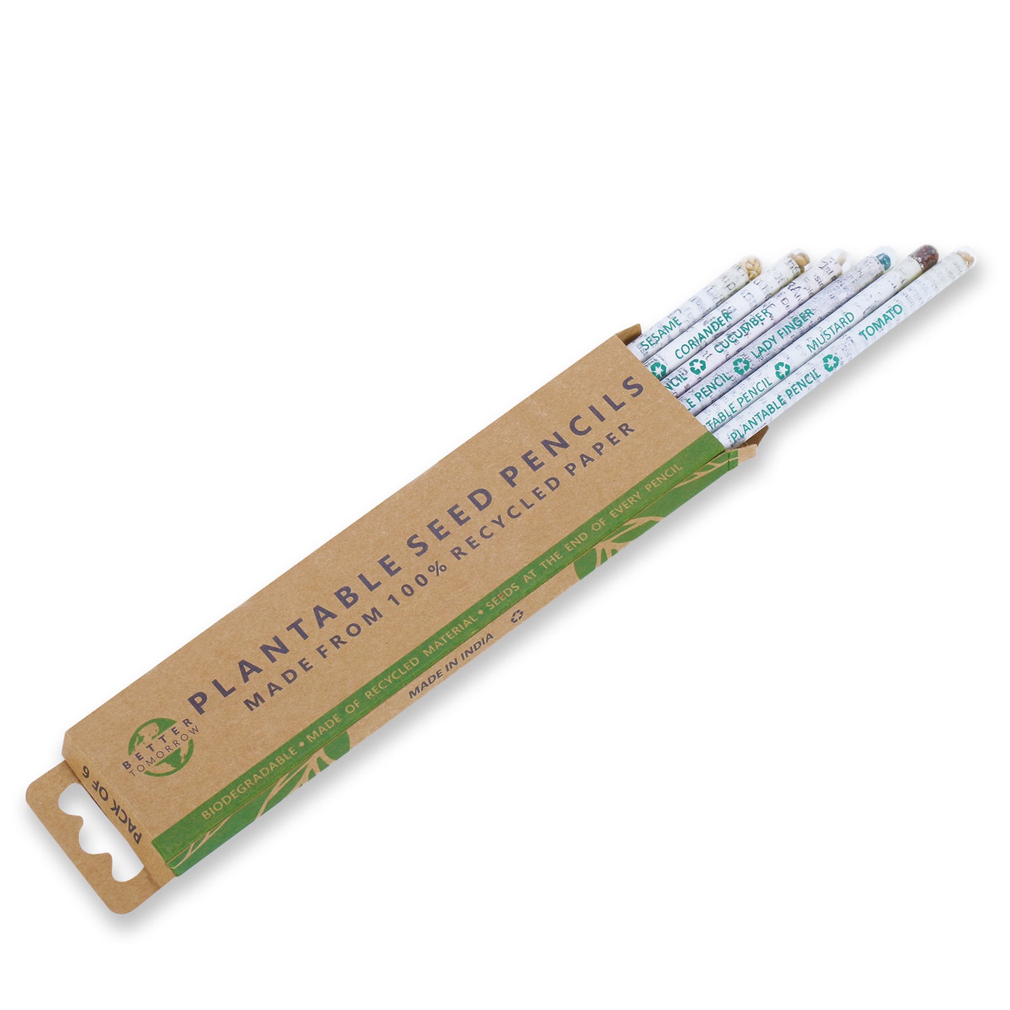 Plantable Seed Pencils (Pack of 6)