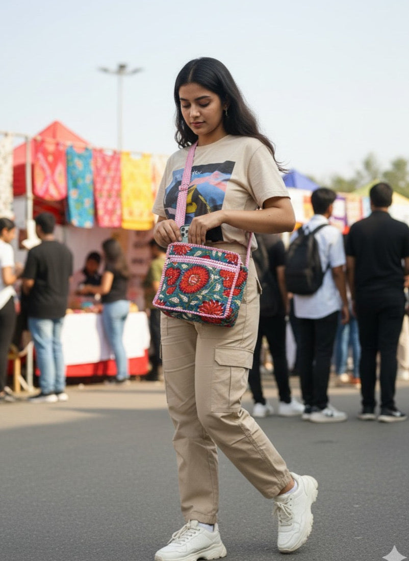 Classic Quilted Sling Bag