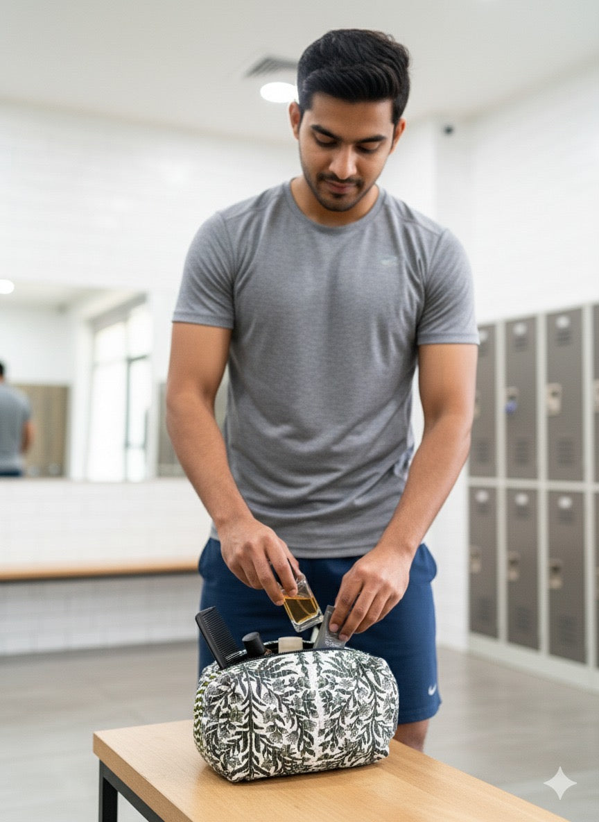 Quilted Set of 3 pouches