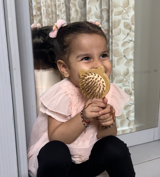 Cat Kids Size Paddle Hairbrush