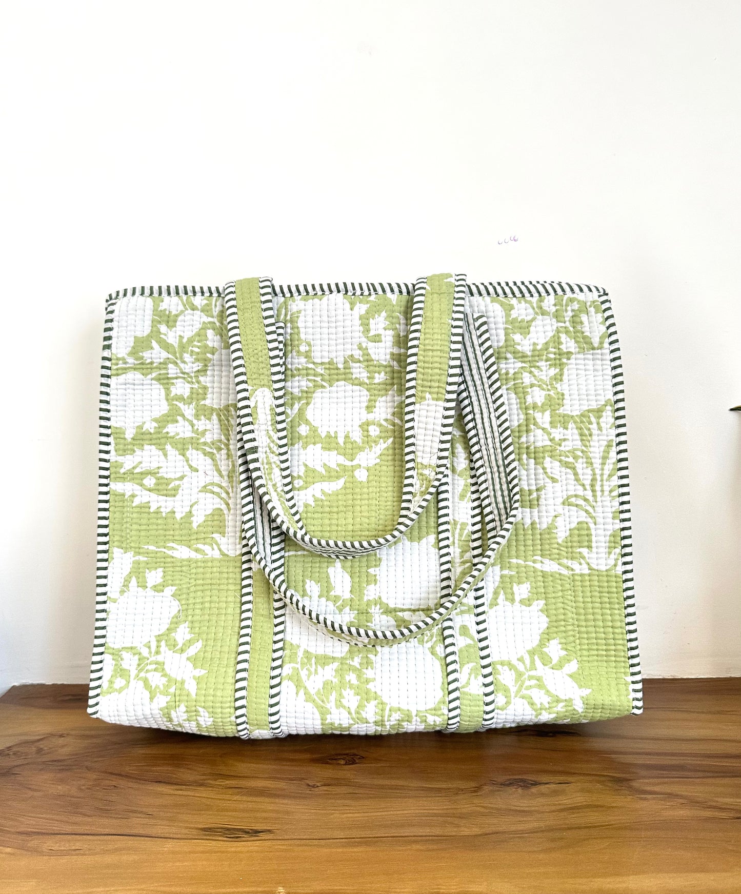 Quilted Tote Bag, 16"x16"