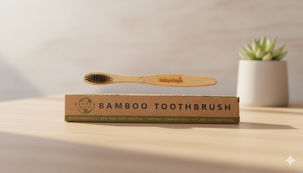 Bamboo Toothbrush - Kids Pack of 2